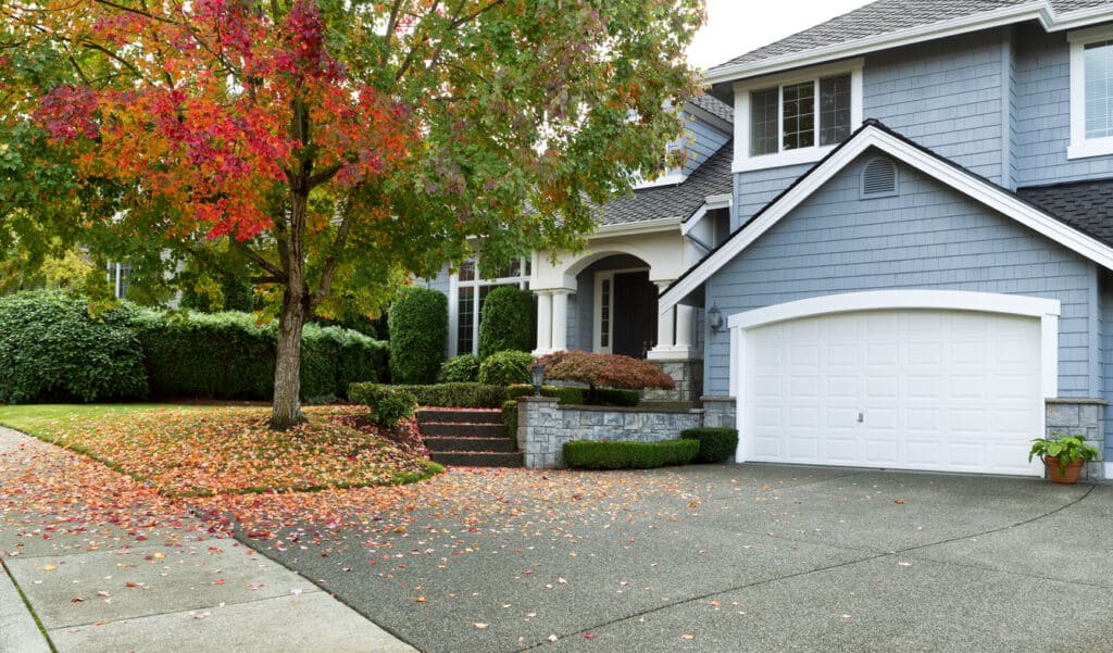 front of residential home